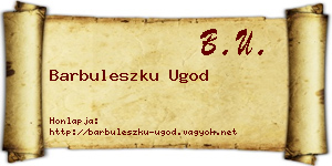 Barbuleszku Ugod névjegykártya